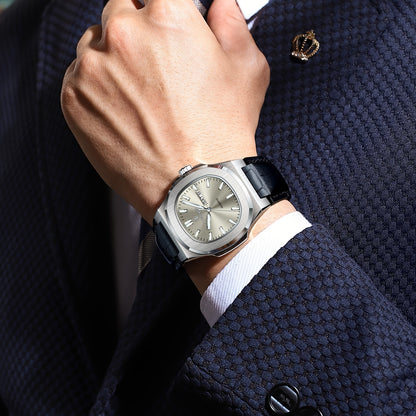 POEDAGAR 2025 new luminous calendar stainless steel square quartz wristwatch fashion trend leisure elegant simple ladies watch.