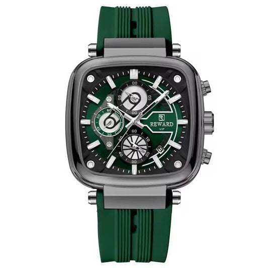 REWARD Men’s luxurious Chronograph Watch – Sleek Silicone Strap with Sporty & Classic Design