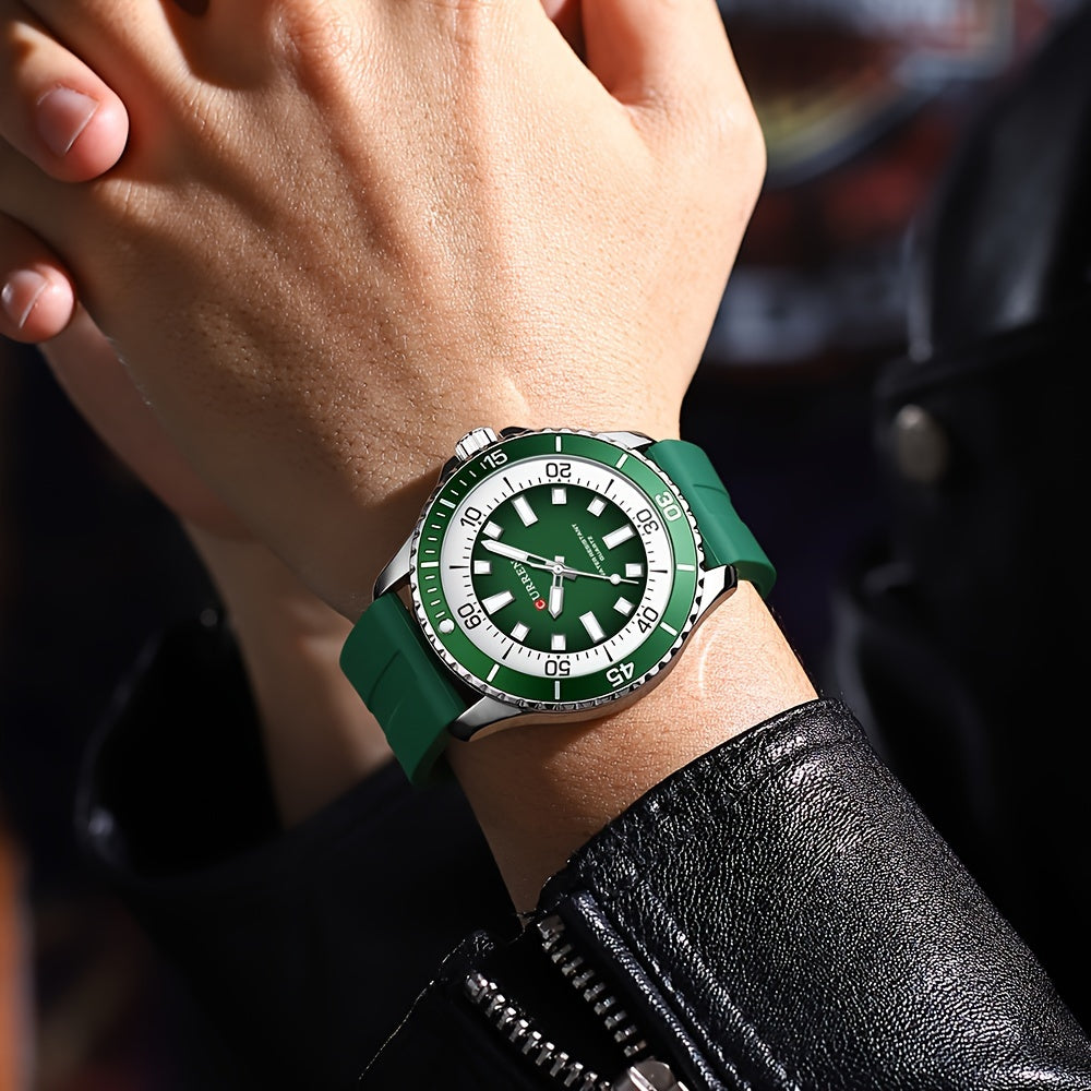 Men's Sports Watch With Silicone Strap For A Stylish Sports Look