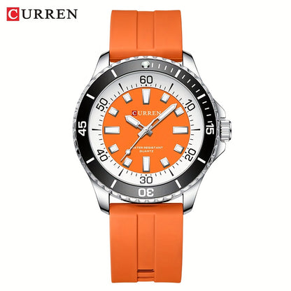 Men's Sports Watch With Silicone Strap For A Stylish Sports Look