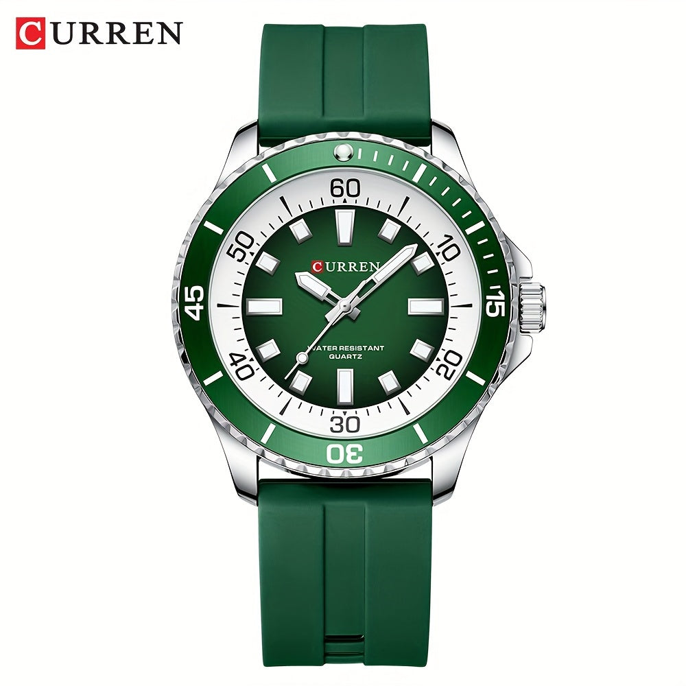 Men's Sports Watch With Silicone Strap For A Stylish Sports Look