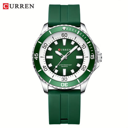 Men's Sports Watch With Silicone Strap For A Stylish Sports Look