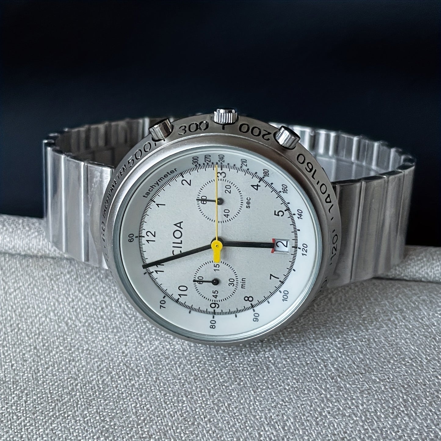 CILOA Authentic Men's Light Luxury Watch - 2025 New Model, Round Case, Large Dial,