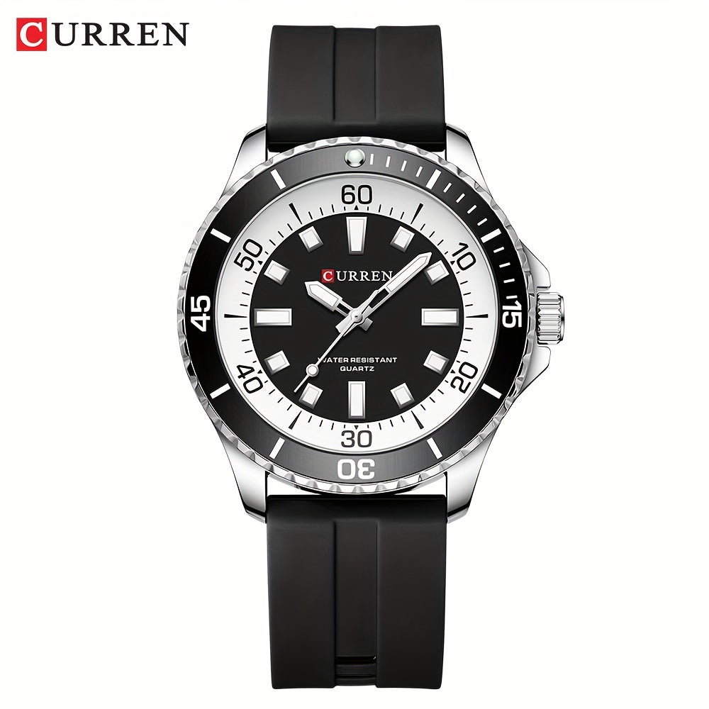 Men's Sports Watch With Silicone Strap For A Stylish Sports Look
