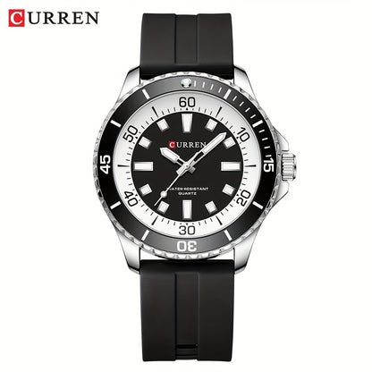 Men's Sports Watch With Silicone Strap For A Stylish Sports Look