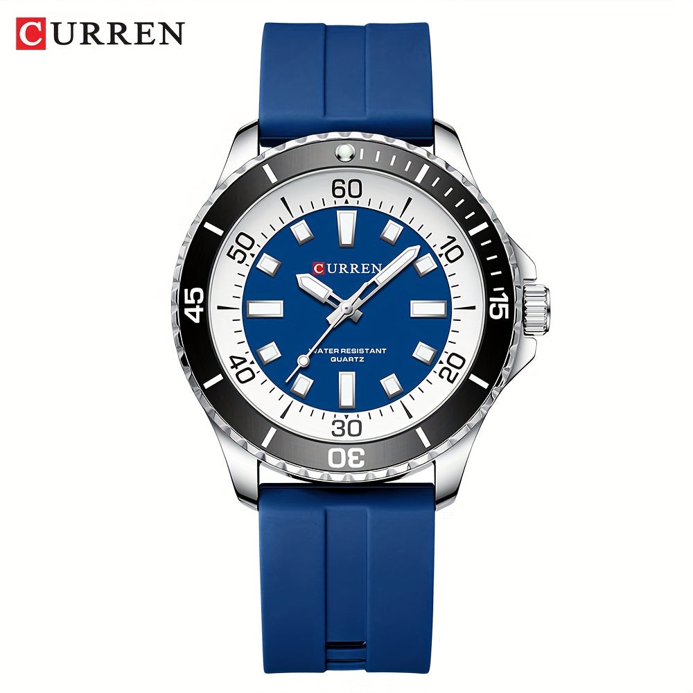 Men's Sports Watch With Silicone Strap For A Stylish Sports Look