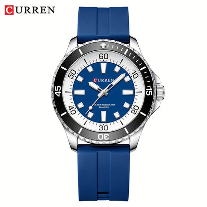 Men's Sports Watch With Silicone Strap For A Stylish Sports Look