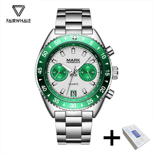 Fashion Mens Watches Top Brands Mark Fairwhale Luxury Waterproof Watch