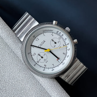 CILOA Authentic Men's Light Luxury Watch - 2025 New Model, Round Case, Large Dial,