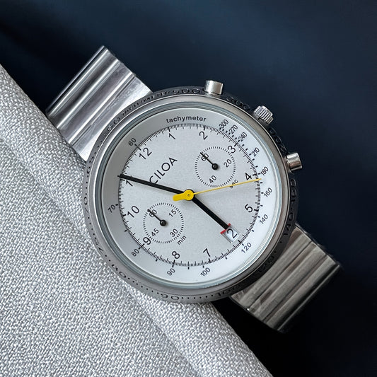 CILOA Authentic Men's Light Luxury Watch - 2025 New Model, Round Case, Large Dial,